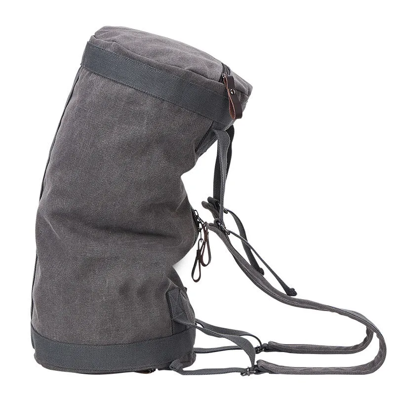 Backpack Fashion  Outdoor Sports  Large Capacity Gym Bag Canvas Traveling Bag Unisex Bucket Bag