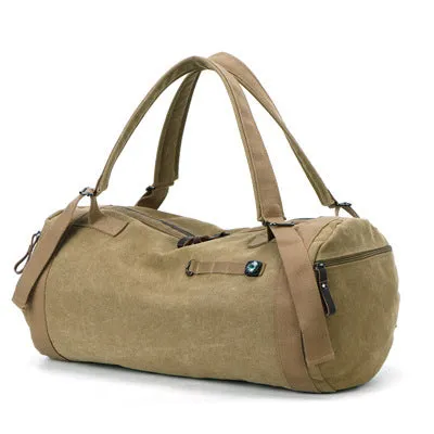Backpack Fashion  Outdoor Sports  Large Capacity Gym Bag Canvas Traveling Bag Unisex Bucket Bag