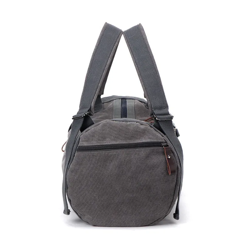 Backpack Fashion  Outdoor Sports  Large Capacity Gym Bag Canvas Traveling Bag Unisex Bucket Bag