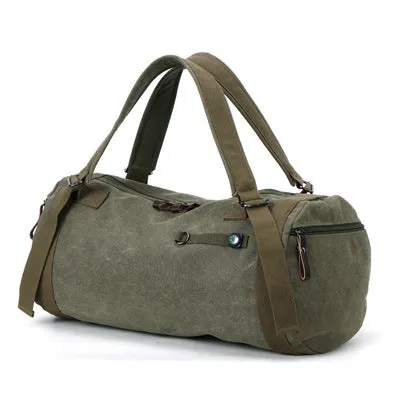 Backpack Fashion  Outdoor Sports  Large Capacity Gym Bag Canvas Traveling Bag Unisex Bucket Bag