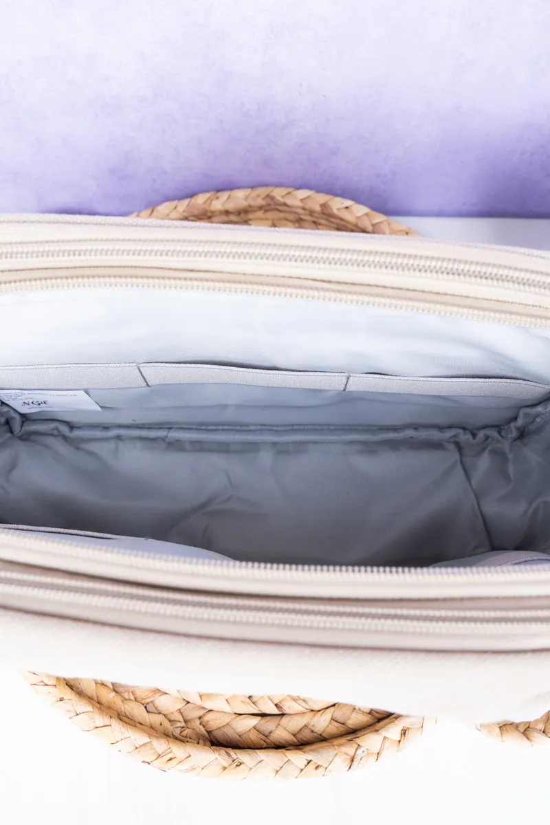 Beige Travel Ready Toiletry Bag