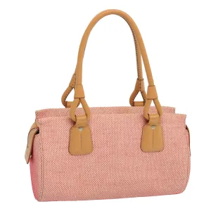BURBERRY Tote Bag Canvas Red Auth mr023