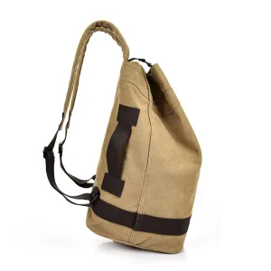Canvas Backpack Outdoor Casual Student Schoolbag Basketball Backpack Men
