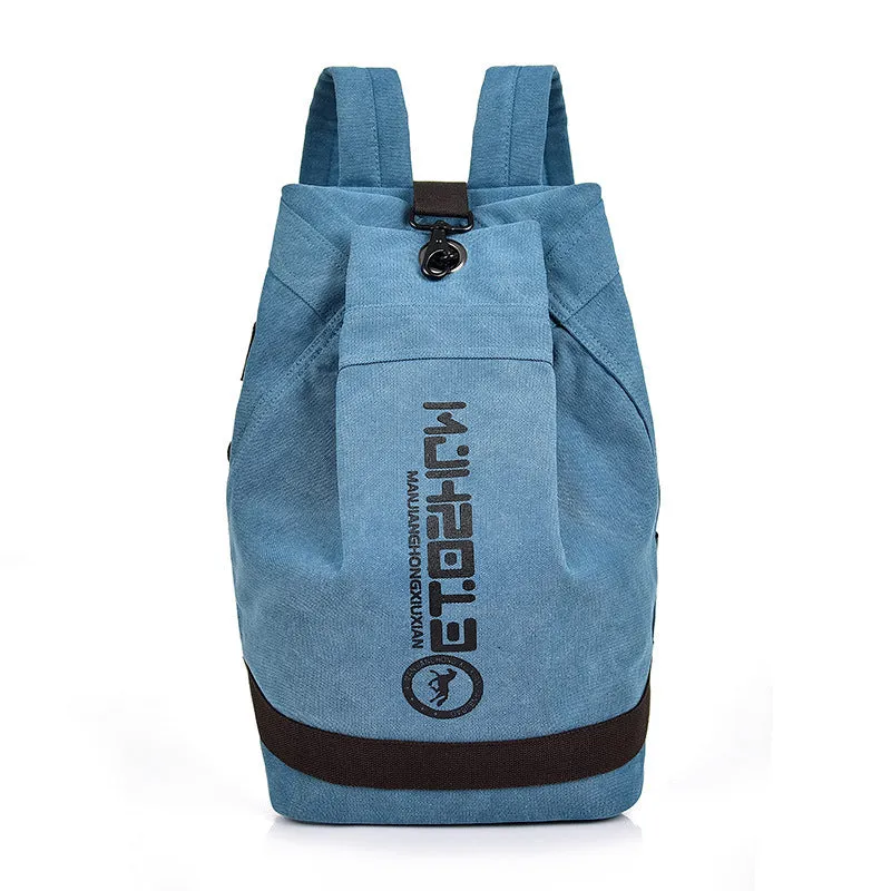 Canvas Backpack Outdoor Casual Student Schoolbag Basketball Backpack Men