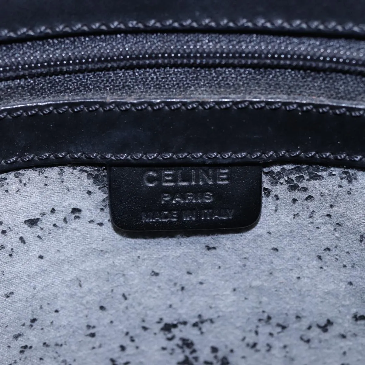 CELINE Macadam Canvas Tote Bag PVC Black Auth 78829