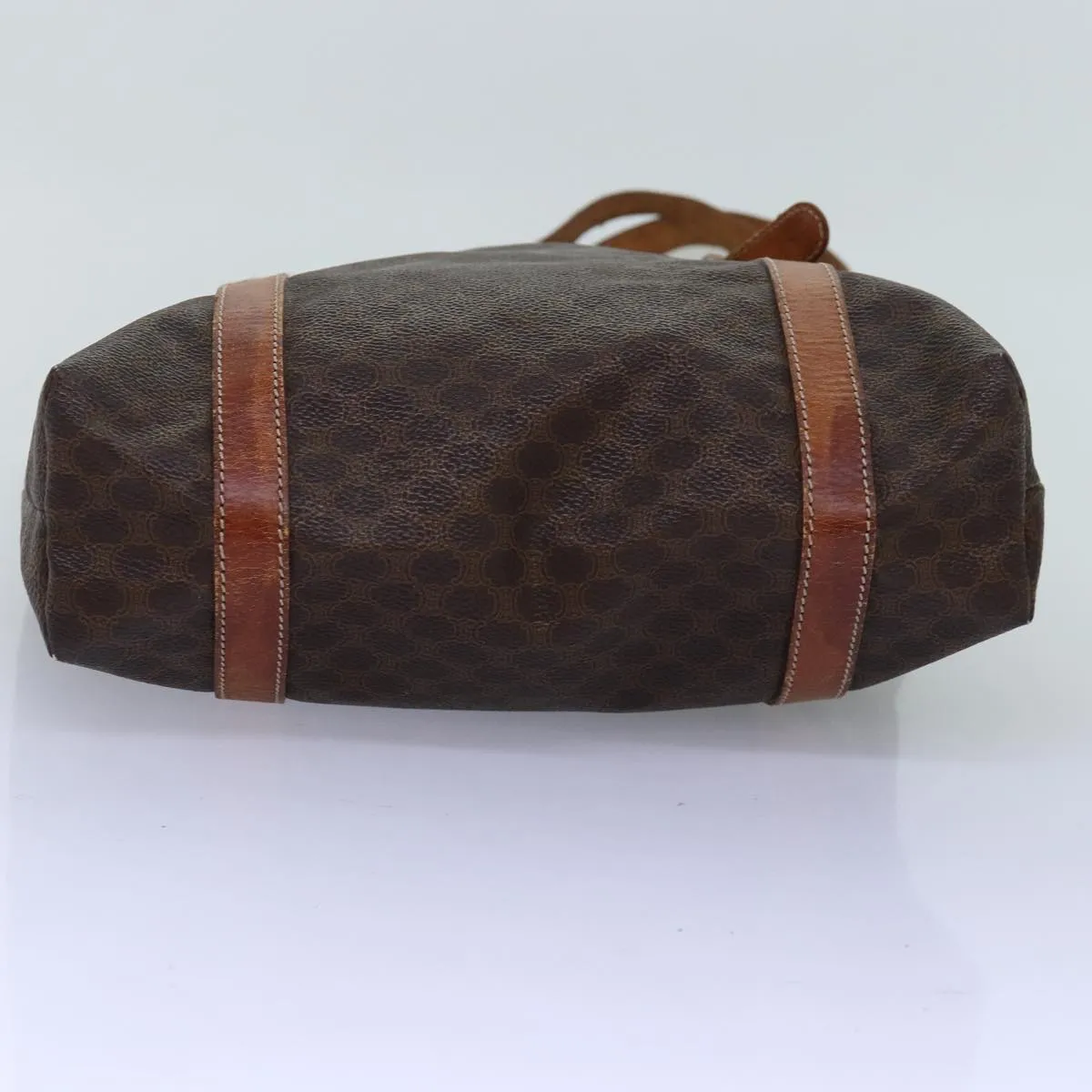CELINE Macadam Canvas Tote Bag PVC Brown Auth 74225