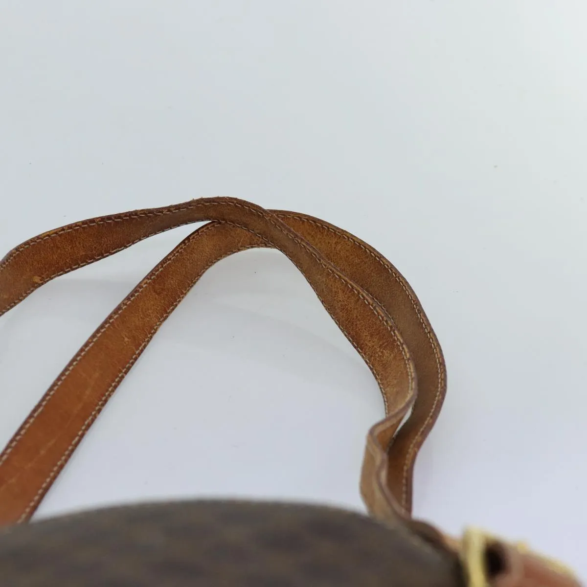CELINE Macadam Canvas Tote Bag PVC Brown Auth 74225