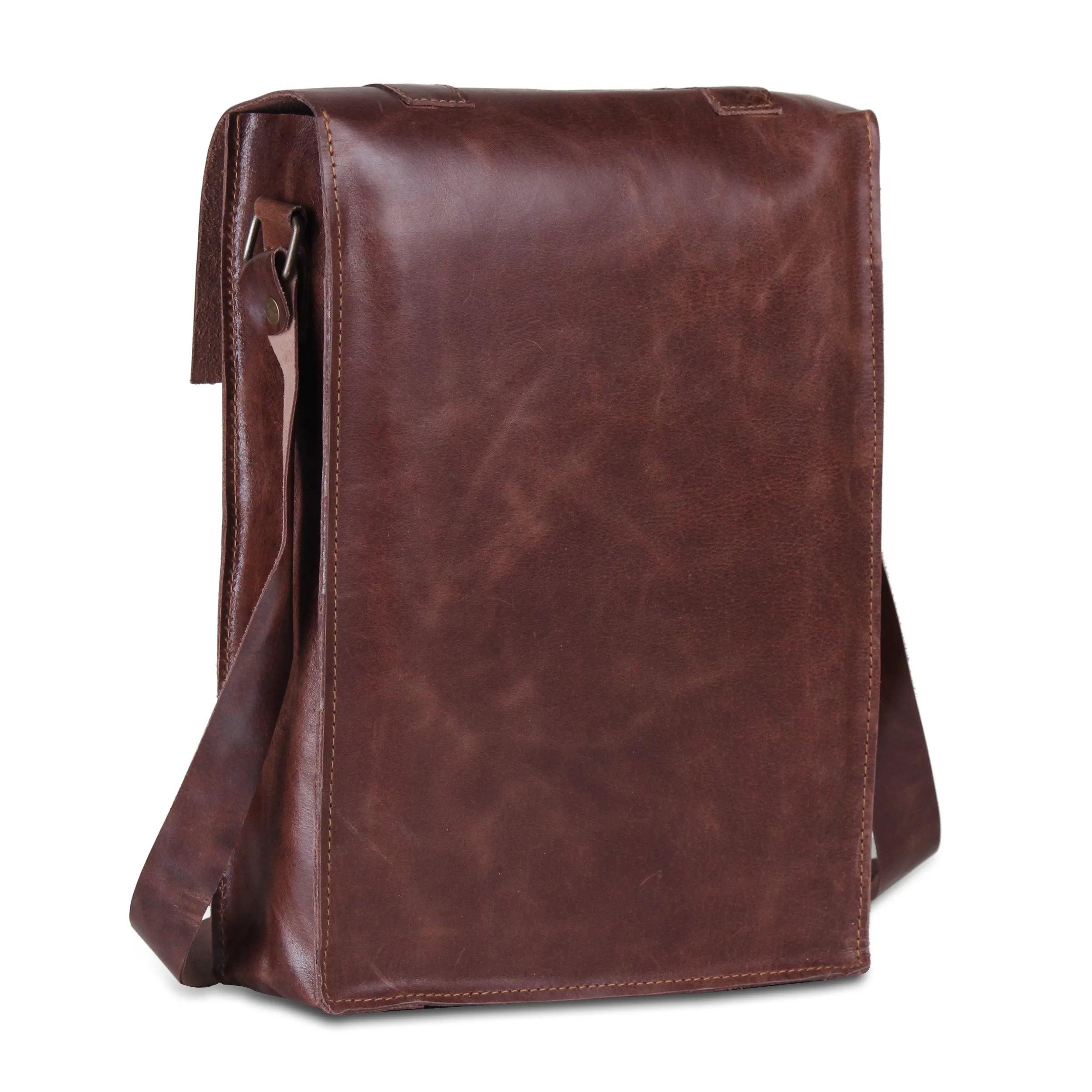 iPad Buffalo Leather Messenger Bag