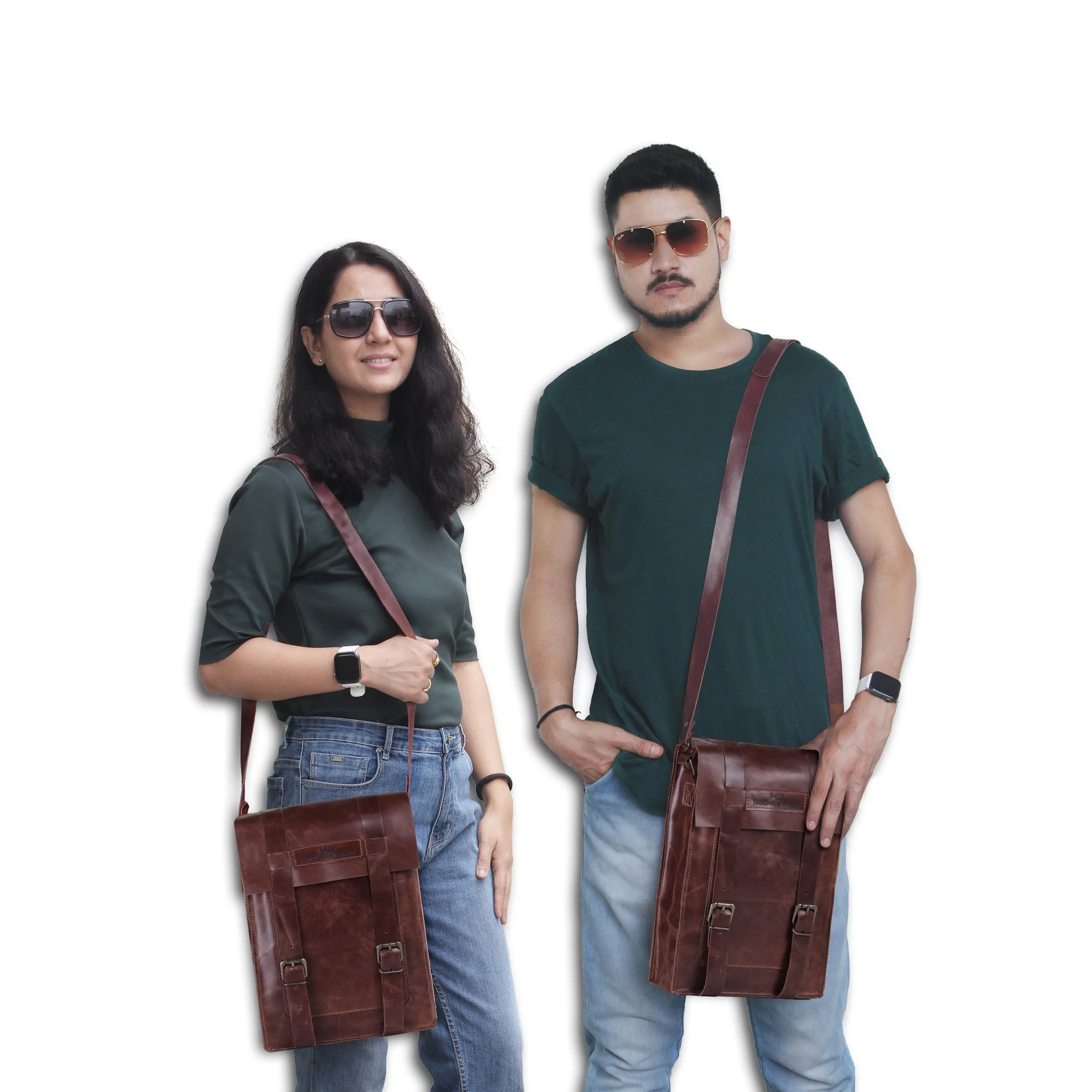 iPad Buffalo Leather Messenger Bag