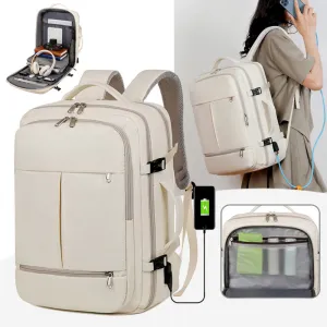 Large Capacity Travel Backpack w/ Power Pack