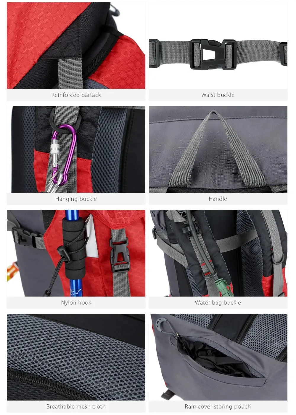 Outdoor Camping Backpack with Rain Cover (JUST FOR 49.90$)