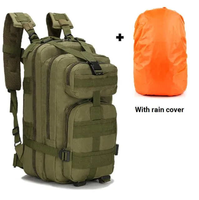 Outdoor Tactical Backpack With Rian Cover