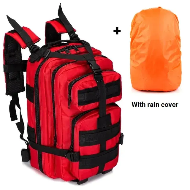 Outdoor Tactical Backpack With Rian Cover