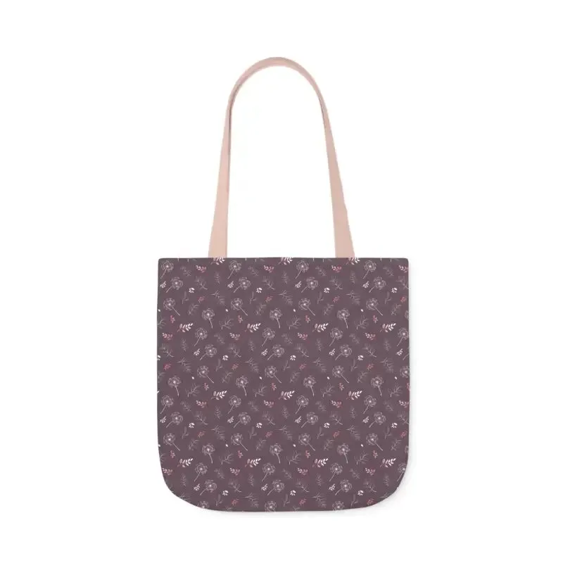 Rocking Mauve Canvas Tote with 5 Color Straps