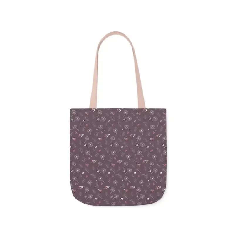 Rocking Mauve Canvas Tote with 5 Color Straps