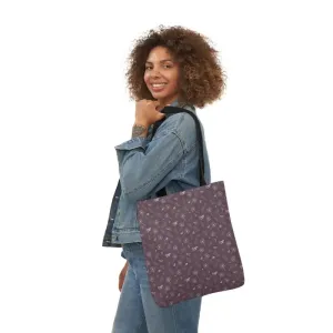 Rocking Mauve Canvas Tote with 5 Color Straps
