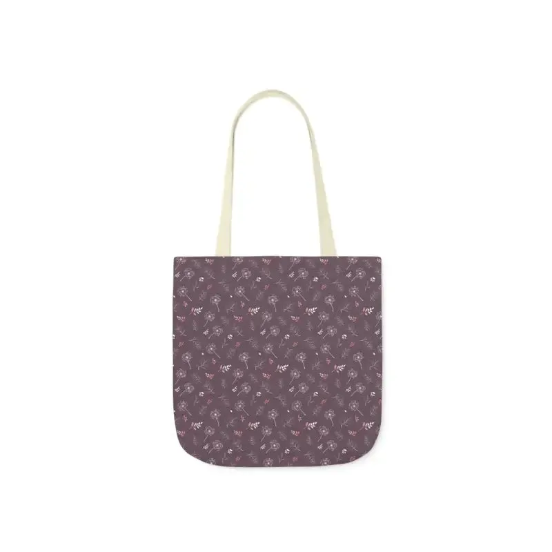 Rocking Mauve Canvas Tote with 5 Color Straps