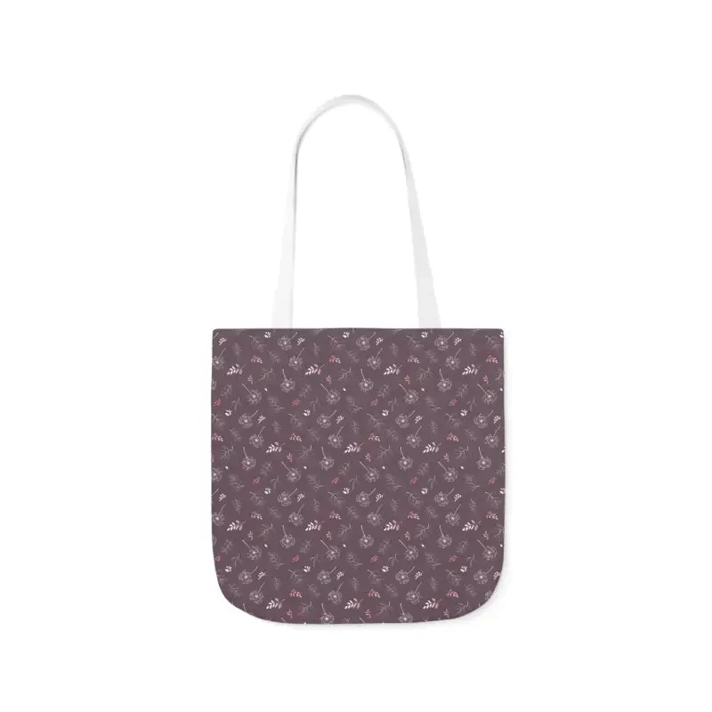 Rocking Mauve Canvas Tote with 5 Color Straps