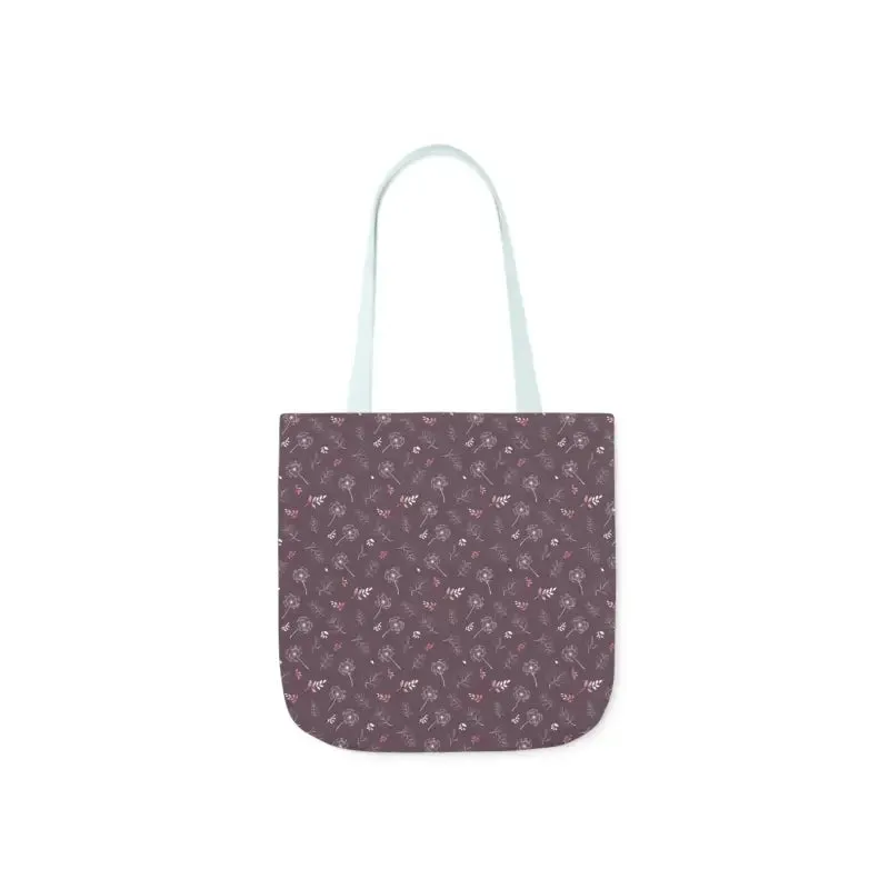 Rocking Mauve Canvas Tote with 5 Color Straps