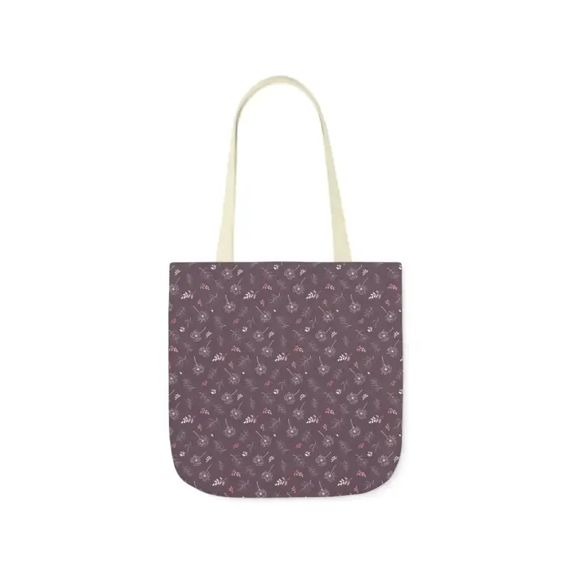 Rocking Mauve Canvas Tote with 5 Color Straps