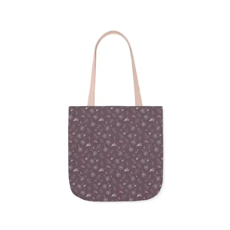 Rocking Mauve Canvas Tote with 5 Color Straps