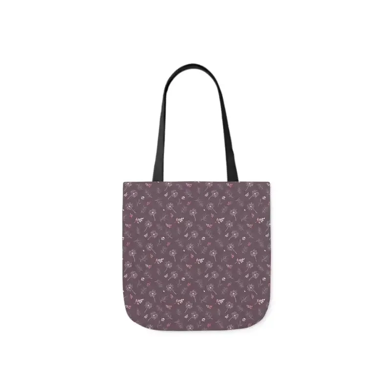 Rocking Mauve Canvas Tote with 5 Color Straps