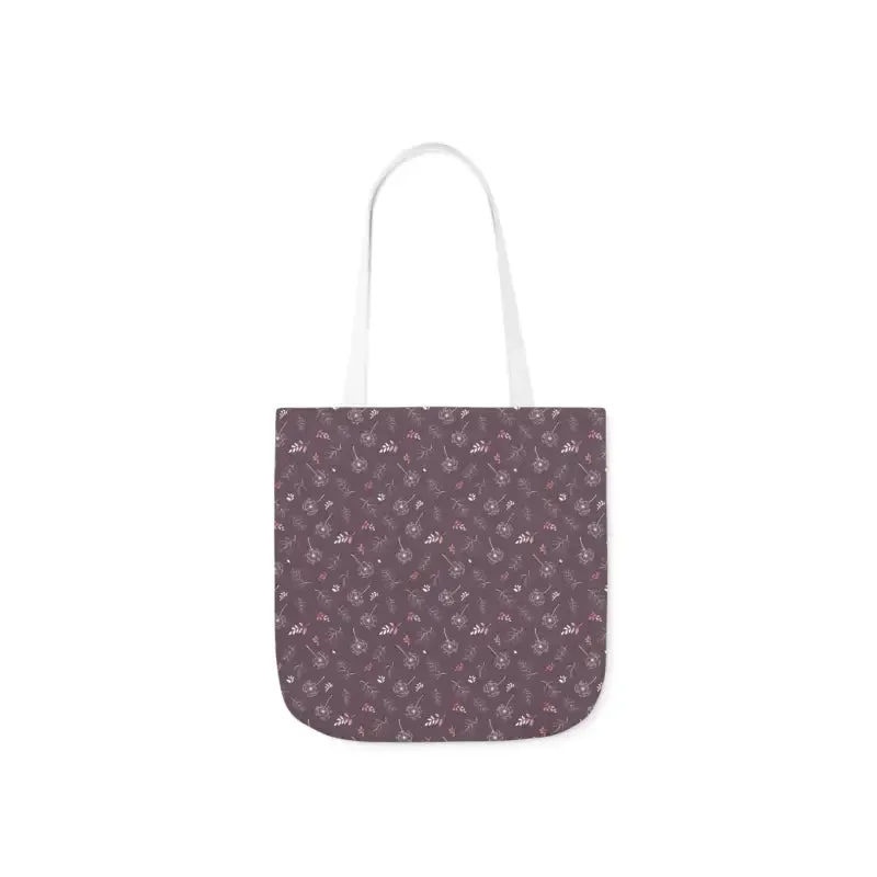 Rocking Mauve Canvas Tote with 5 Color Straps