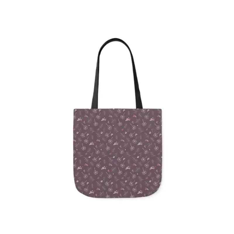 Rocking Mauve Canvas Tote with 5 Color Straps