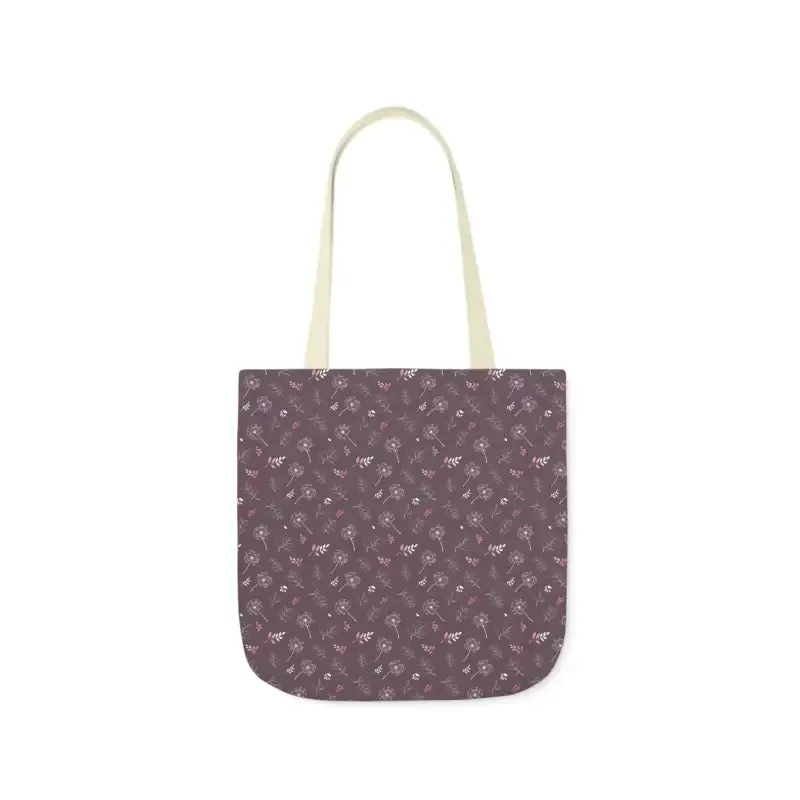 Rocking Mauve Canvas Tote with 5 Color Straps