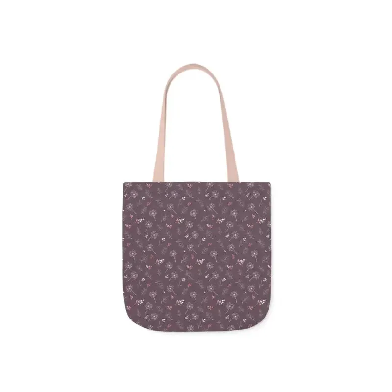 Rocking Mauve Canvas Tote with 5 Color Straps