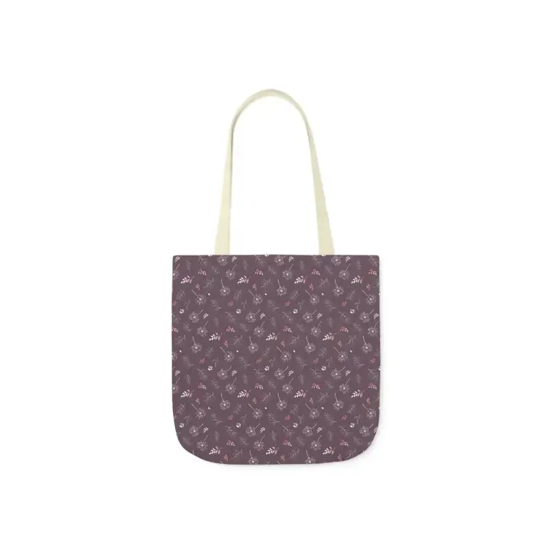 Rocking Mauve Canvas Tote with 5 Color Straps