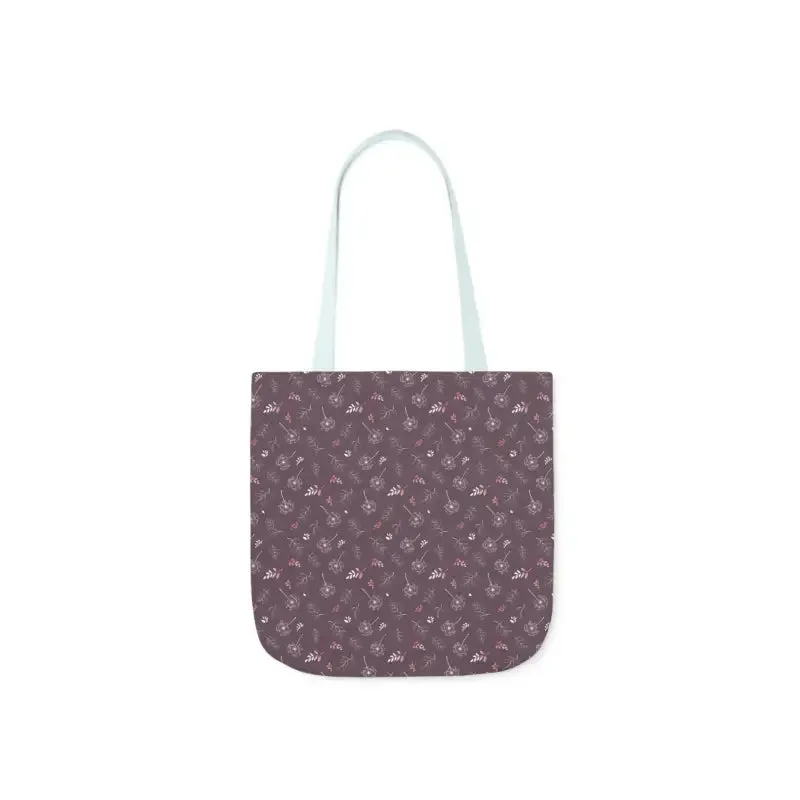 Rocking Mauve Canvas Tote with 5 Color Straps