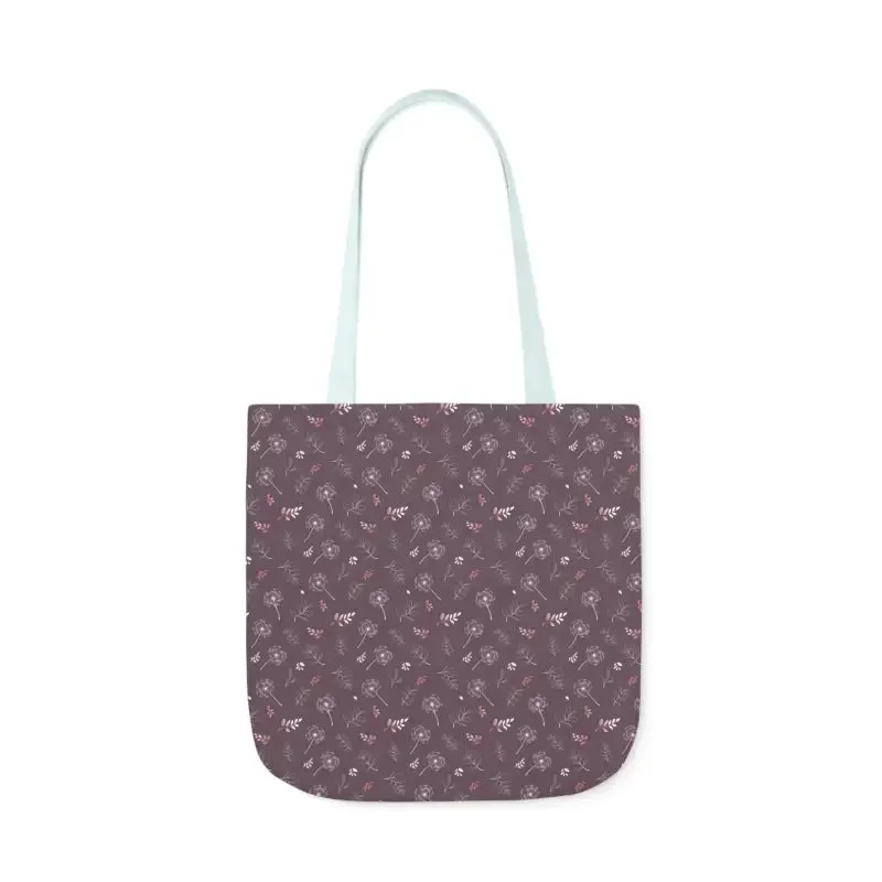 Rocking Mauve Canvas Tote with 5 Color Straps