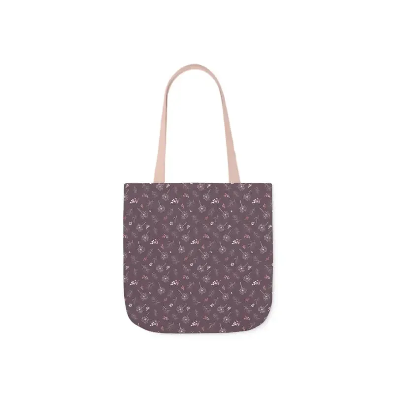 Rocking Mauve Canvas Tote with 5 Color Straps