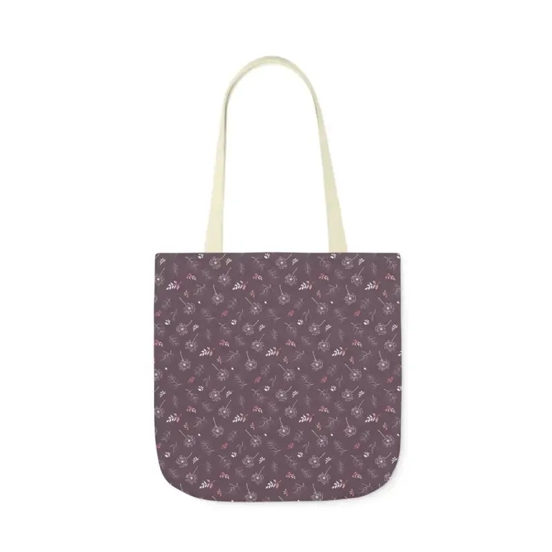 Rocking Mauve Canvas Tote with 5 Color Straps