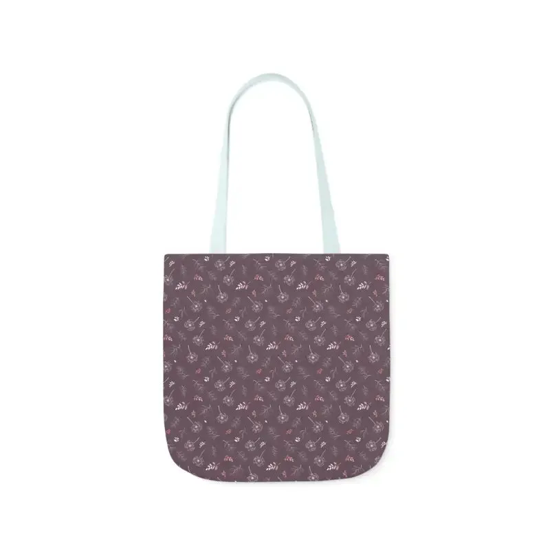 Rocking Mauve Canvas Tote with 5 Color Straps