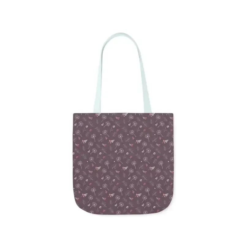 Rocking Mauve Canvas Tote with 5 Color Straps
