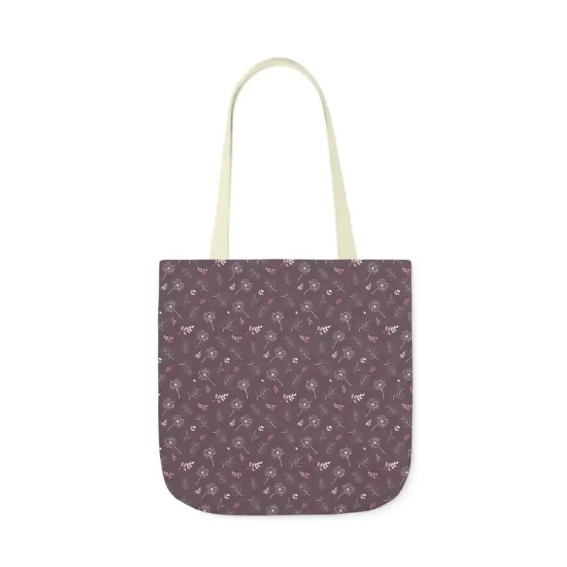 Rocking Mauve Canvas Tote with 5 Color Straps