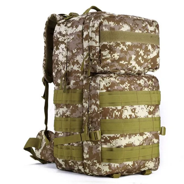 Sidiou Group Nylon Outdoor  Military Tactical Bags Backpack Army Waterproof Large Size Bag  Backpack