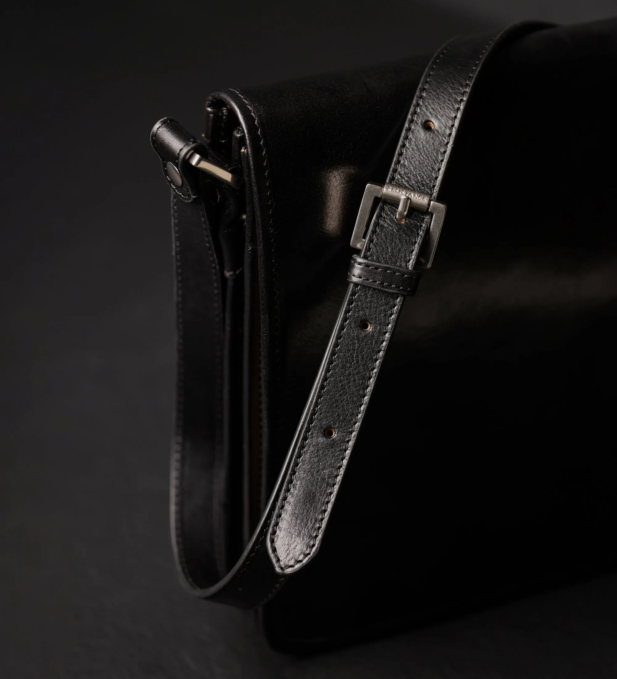 Small Leather Messenger Bag - On The Road