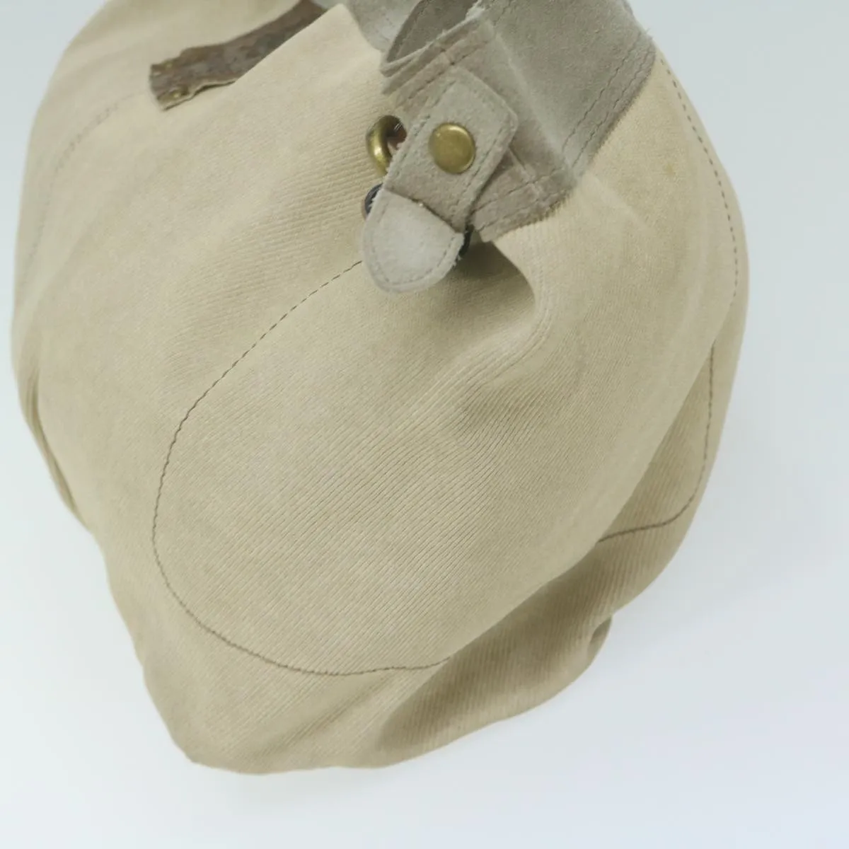 Trendy Inspired Burberry Blue Label Tote Bag Canvas Beige Auth Ti1476