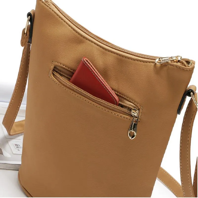 Women Hobo Faux-Leather Tote Shoulder Handbag with Beautiful Artwork